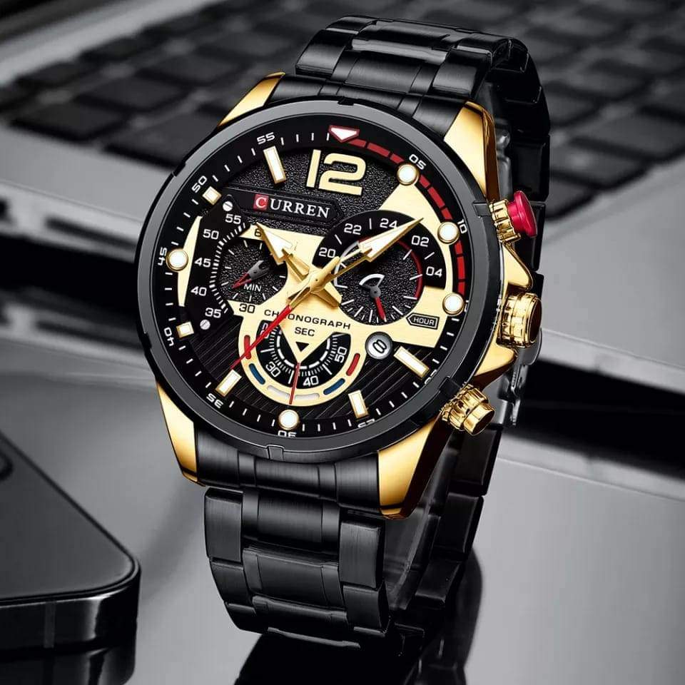 CURREN 8395 NEGRO DORADO