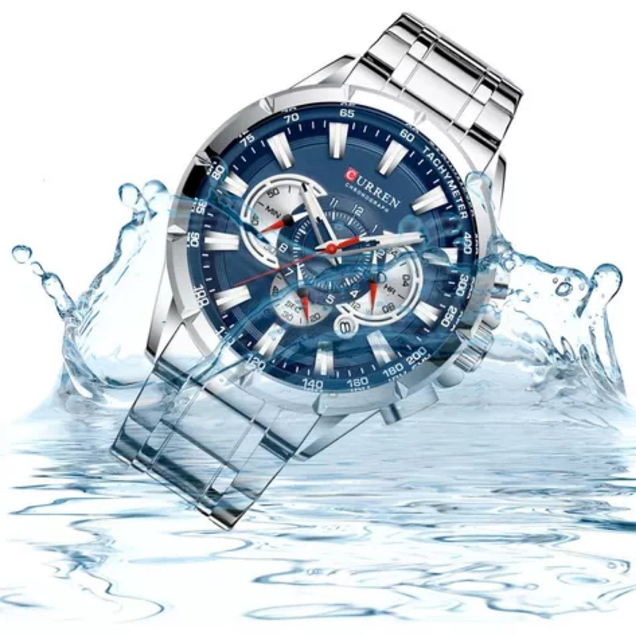 CURREN 8363 Plata Azul