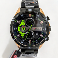 Curren 8402 Negro Dorado