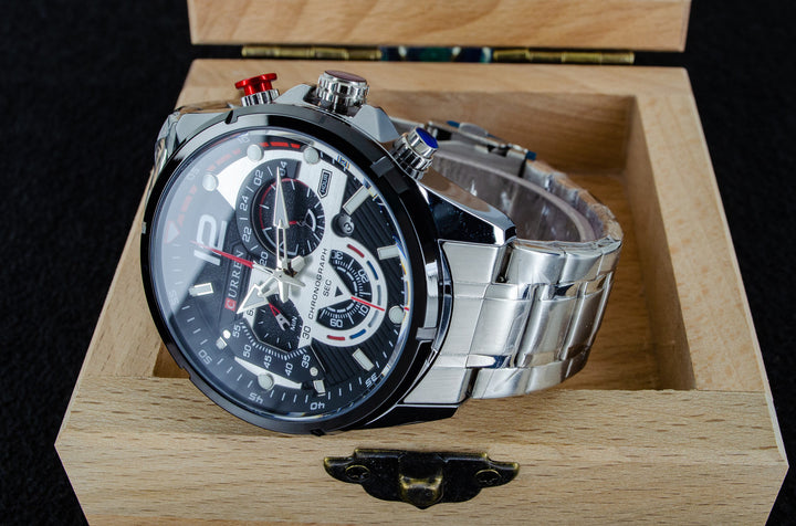 CURREN 8395 PLATEADO