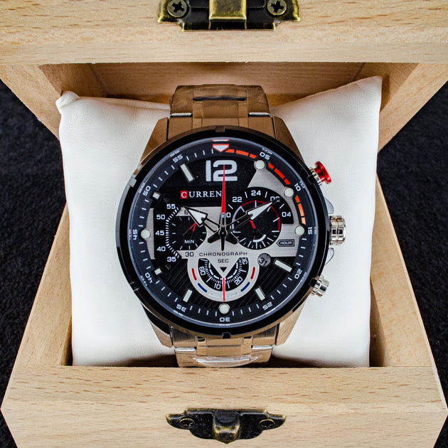 CURREN 8395 PLATEADO