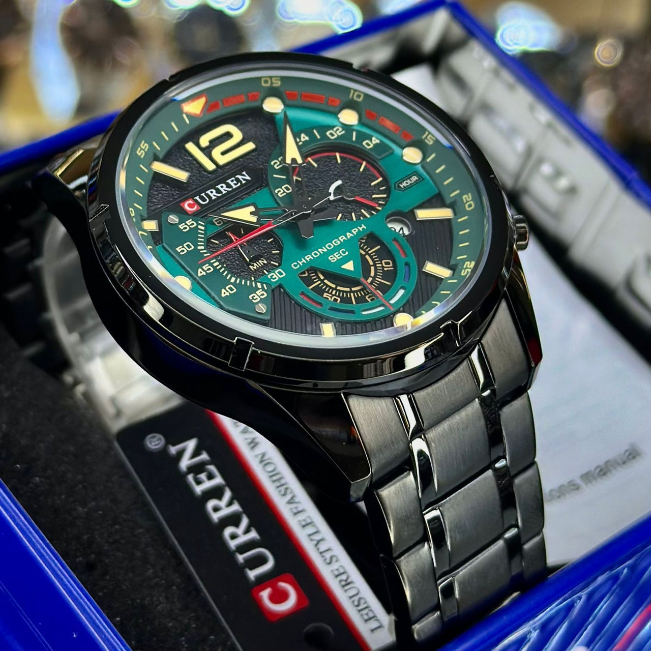 CURREN 8395 NEGRO VERDE