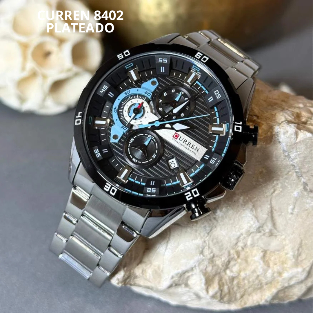 Curren 8402 plateado
