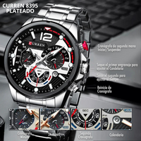 CURREN 8395 PLATEADO