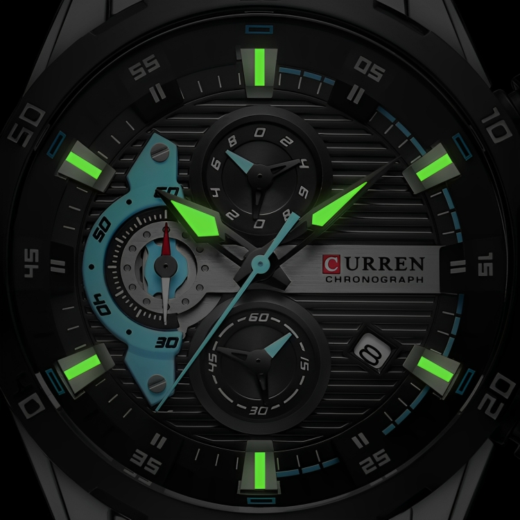 CURREN 8402 PLATEADO