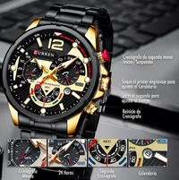 CURREN 8395 NEGRO DORADO
