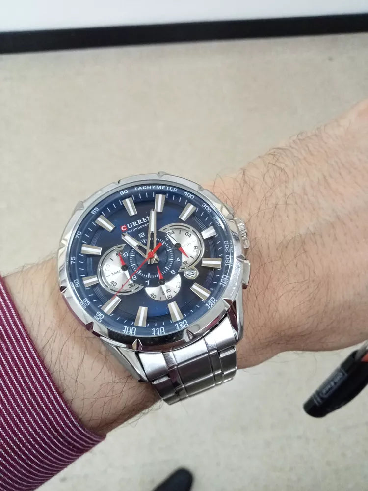 CURREN 8363 Plata Azul