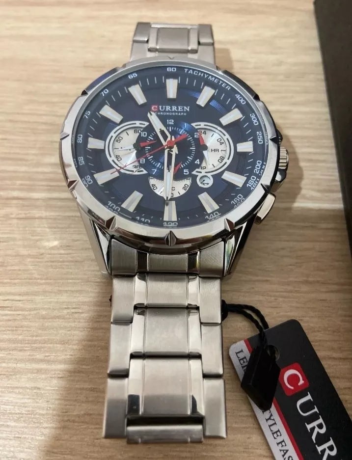 CURREN 8363 Plata Azul