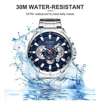 CURREN 8363 Plata Azul
