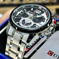 CURREN 8395 PLATEADO