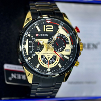 CURREN 8395 NEGRO DORADO