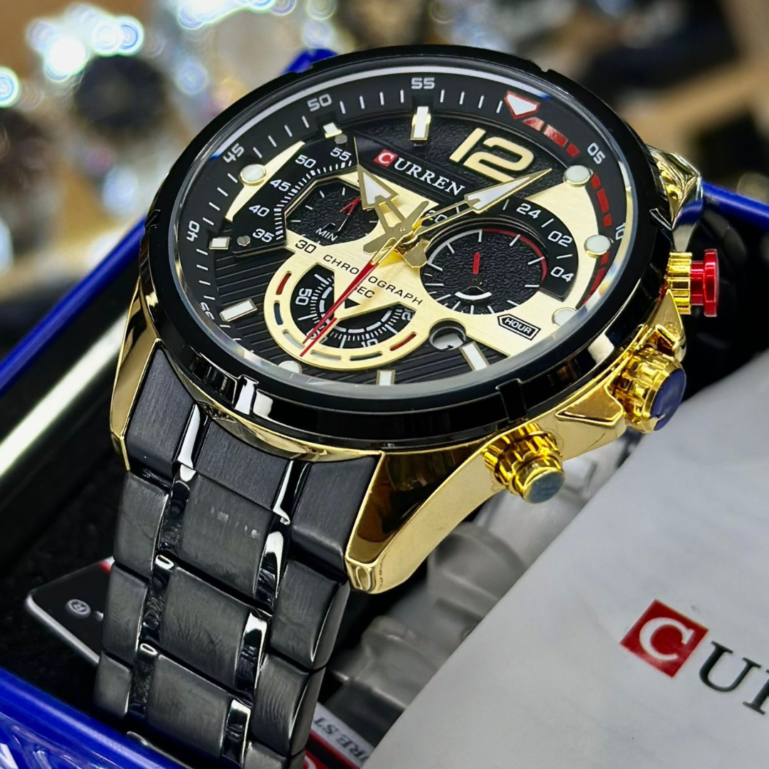 CURREN 8395 NEGRO DORADO
