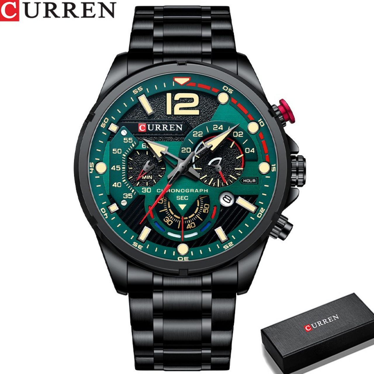 CURREN 8395 NEGRO VERDE