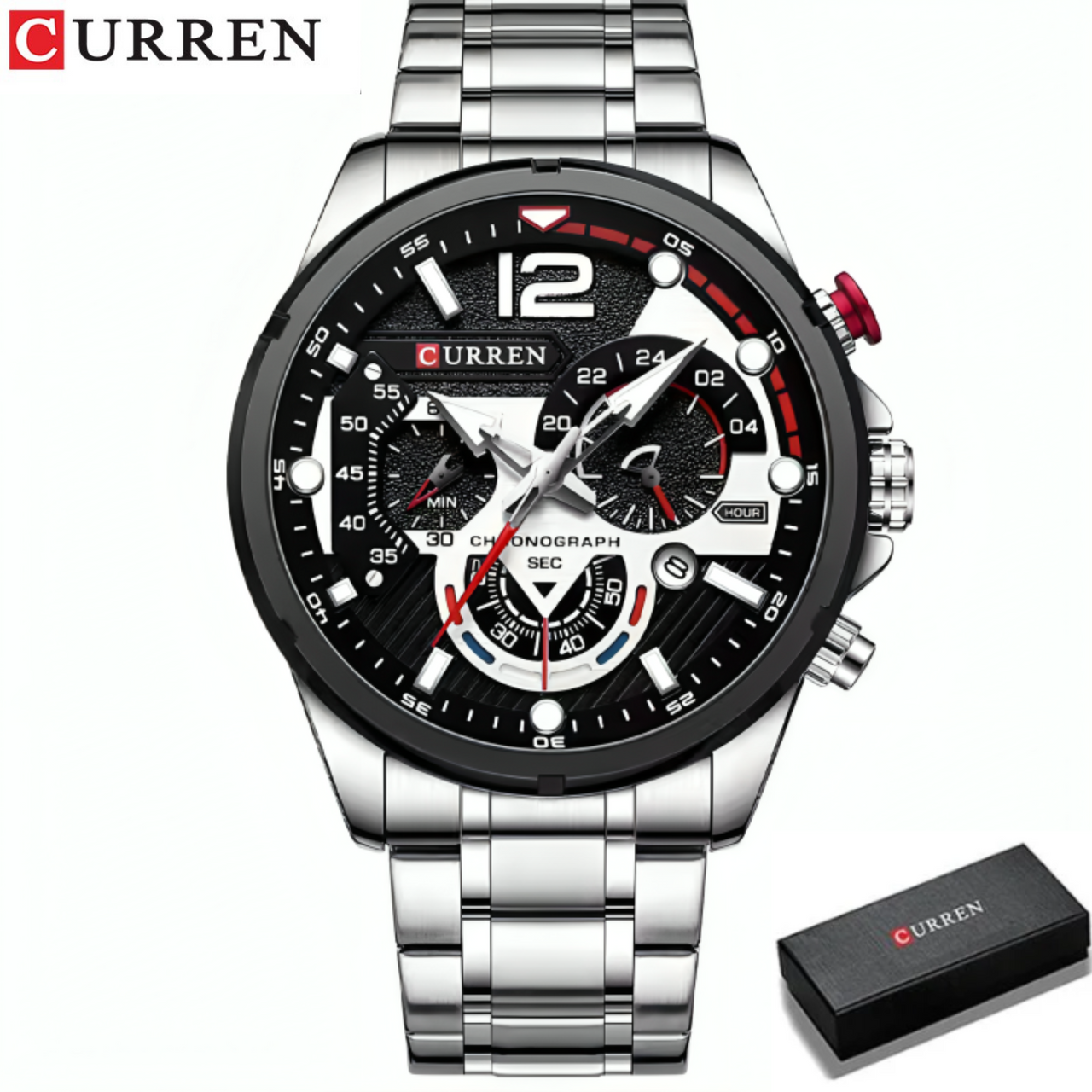 CURREN 8395 PLATEADO