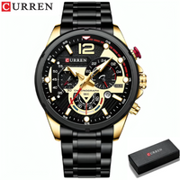 CURREN 8395 NEGRO DORADO