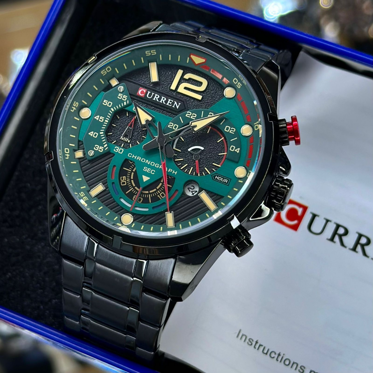 CURREN 8395 NEGRO VERDE