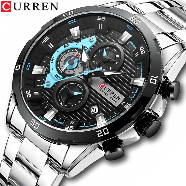 CURREN 8402 PLATEADO