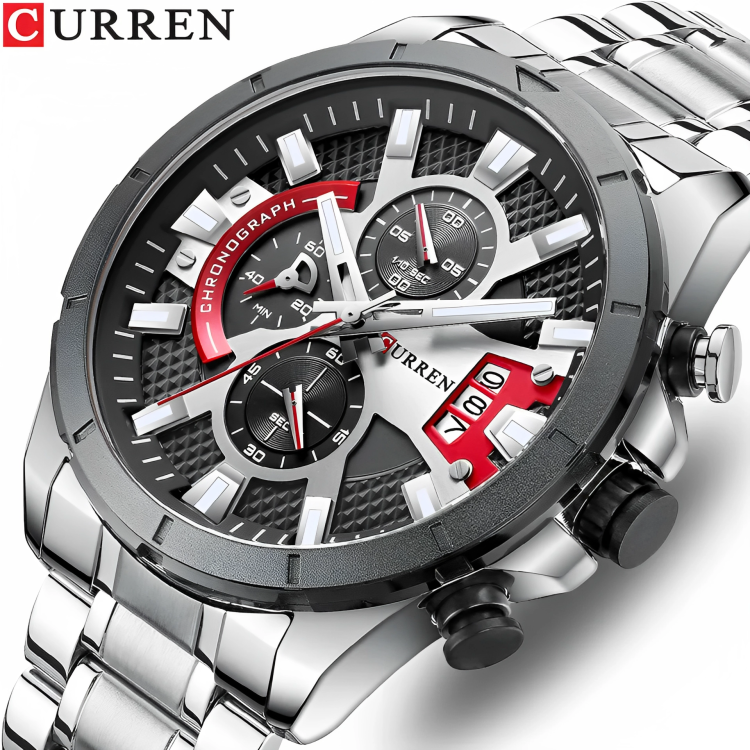 CURREN 8401 PLATEADO