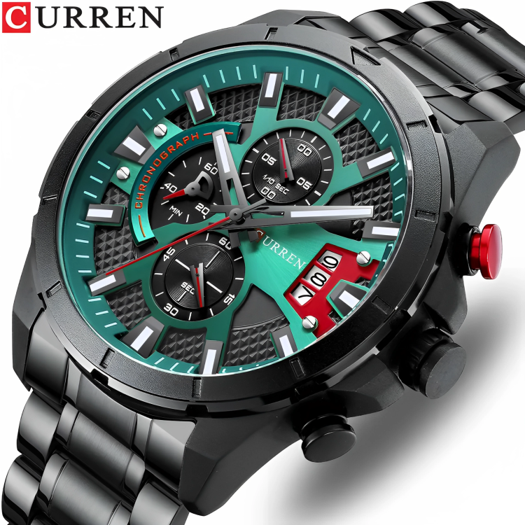 CURREN 8401 NEGRO/VERDE