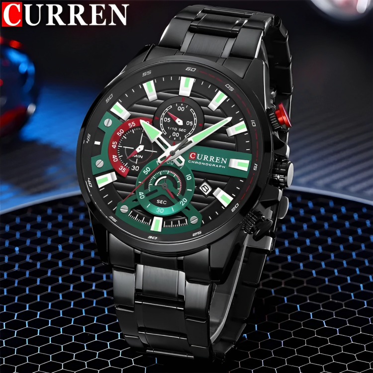 CURREN 8415 NEGRO/VERDE