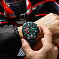 Curren 8402 Negro Verde
