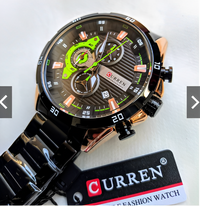 Curren 8402 Negro Dorado