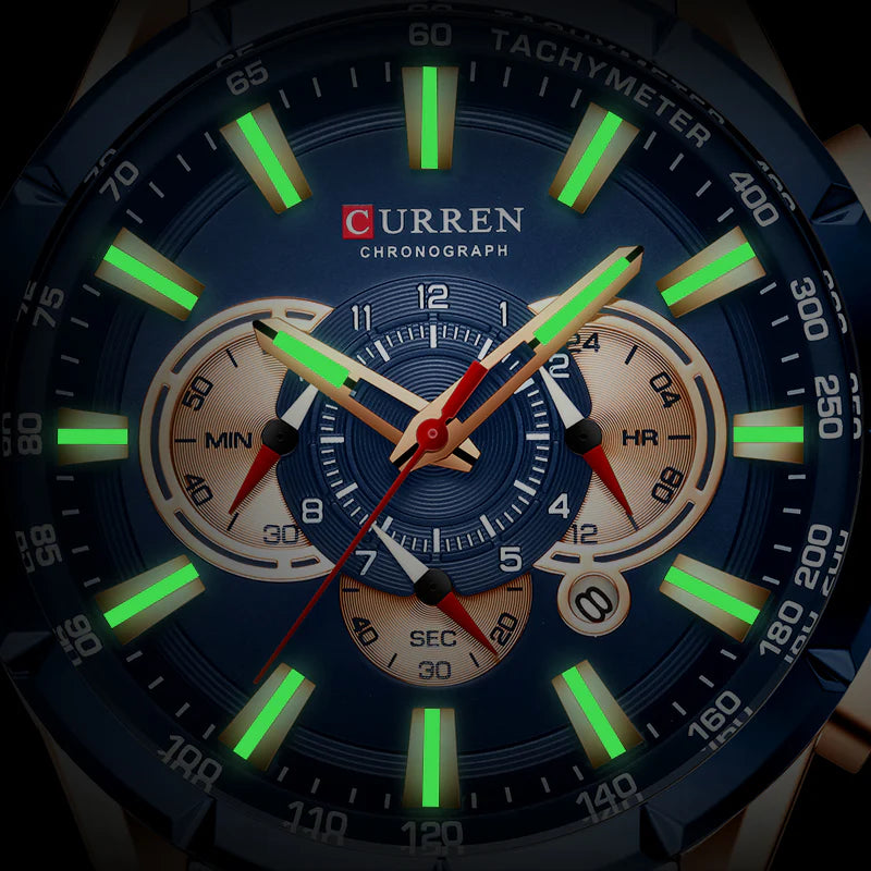 CURREN 8363 Plata Azul