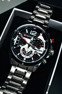 CURREN 8395 PLATEADO