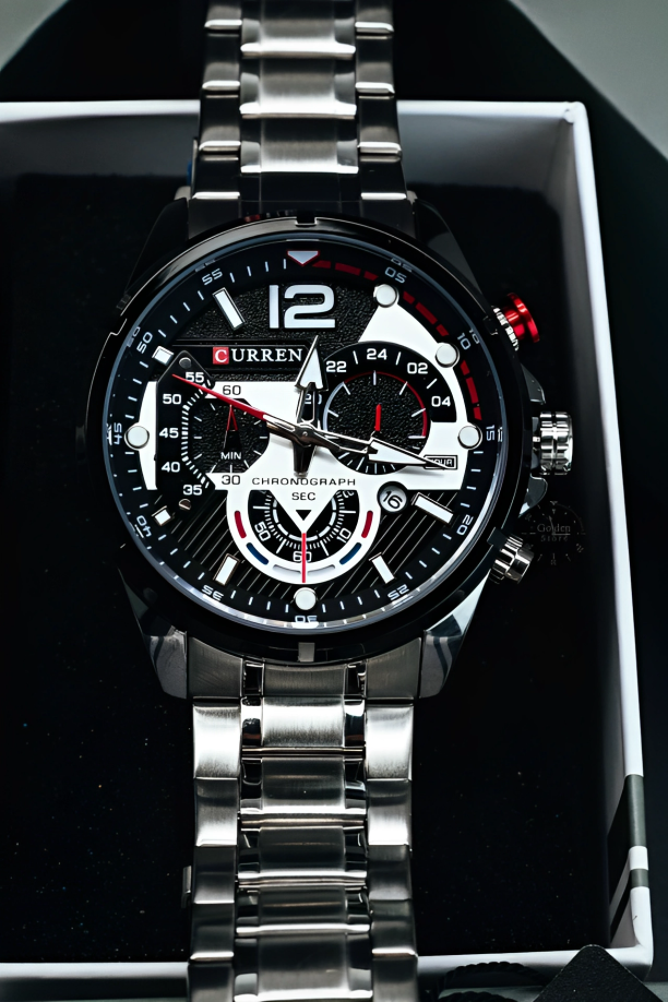 CURREN 8395 PLATEADO