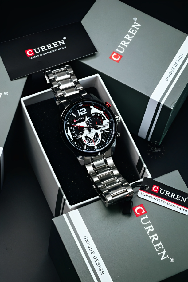 CURREN 8395 PLATEADO