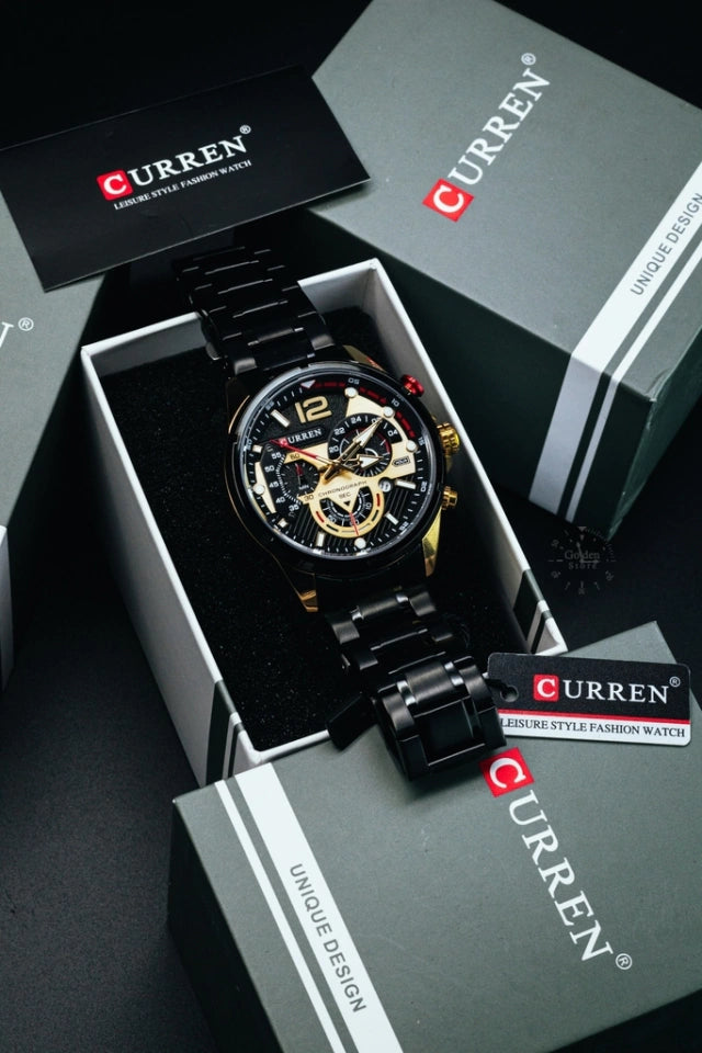 CURREN 8395 NEGRO DORADO